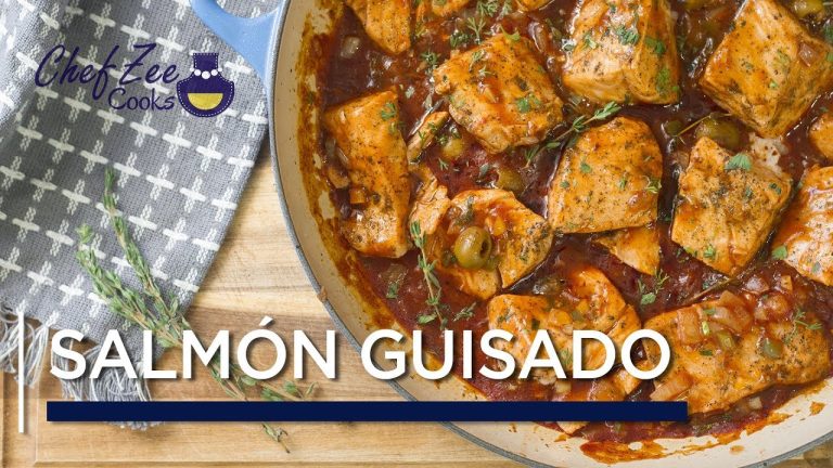 Salmon Guisado | Stew Salmon | Fish & Seafood Recipes | Chef Zee Cooks