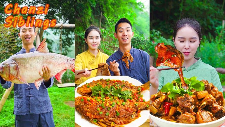 How to Eat Chopped Pepper Fish? Seafood Recipes|Mukbang Eating Challenge| Village Food Cooking #fish