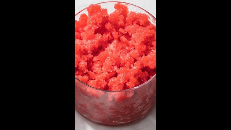 How To Make Strawberry Granita #Shorts