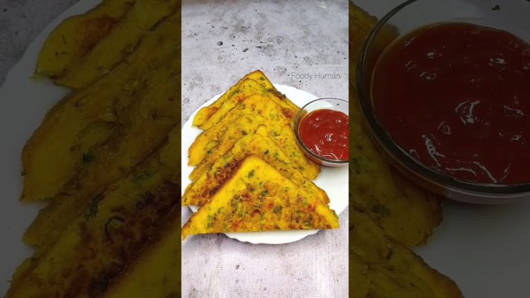 Besan toast recipe | Bread Besan Toast #shorts #besantoast #toast #recipe