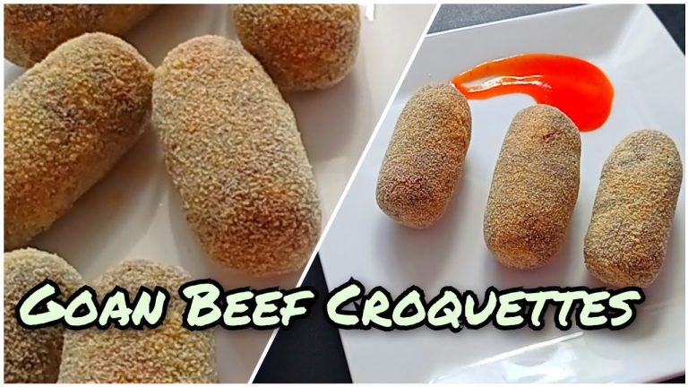 Goan Beef Croquettes | Beef Mince Croquettes | Goan Recipe