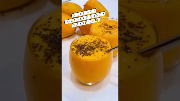 Quick Mango smoothie recipe | smoothie recipe for weight loss