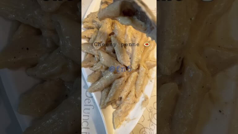 Cheese 🧀 Penne Pasta 🍝 #youtubeshorts #recipe #cooking #food