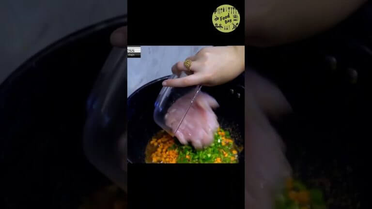 Quick Chicken & Fried Rice Recipe Restaurant Style #shorts #friedrice #rice #chicken