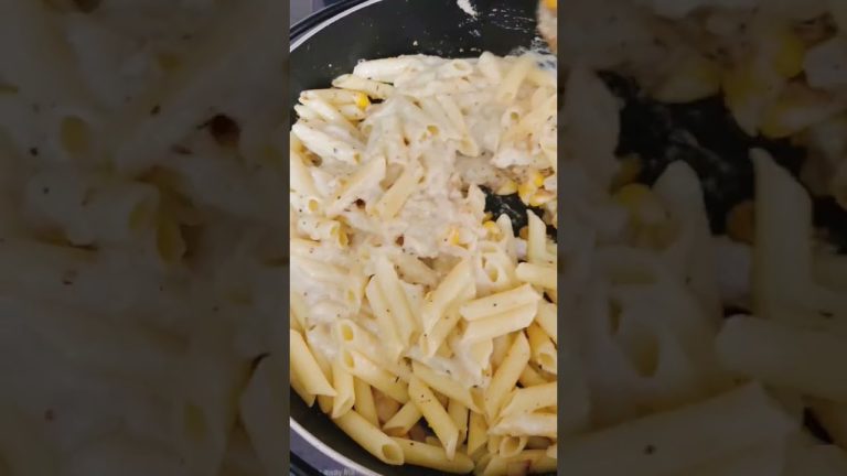 Delicious white sauce pasta easy recipe 😋 #shorts #viral #shortsvideo #cooking #recipe #foodie