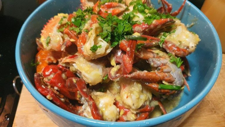 ក្តាមឆាហុងកុង (រស់ជាតិជូហិល🥲🌶🤤)Seafood recipes.