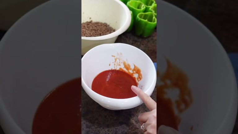 🫑 HOW TO MAKE STUFFED BELL PEPPERS 🫑 BUDGET FRIENDLY DINNER RECIPES #shorts