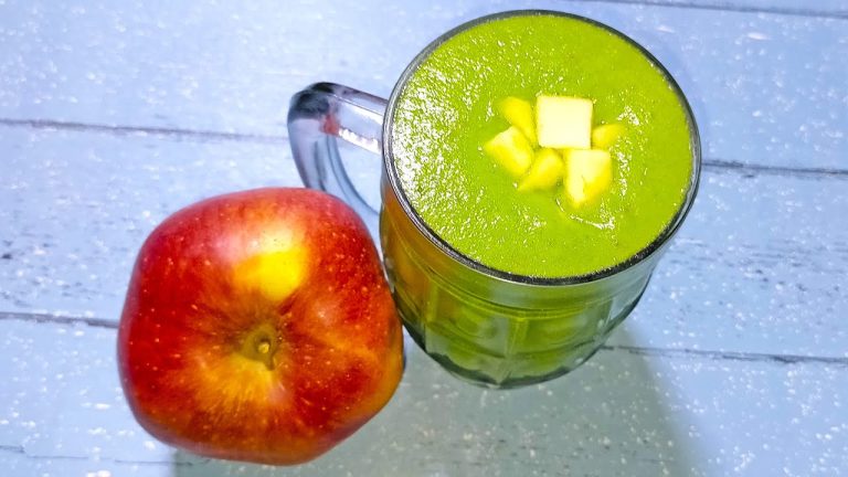 Apple Smoothie for High Cholesterol | Apple Smoothie Recipe to Lower Cholesterol | Apple Shake Green