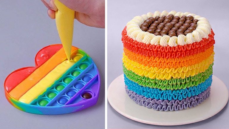 How To Make Rainbow Cake Decorating Ideas | 12 So Yummy Chocolate Cake & Dessert Recipes