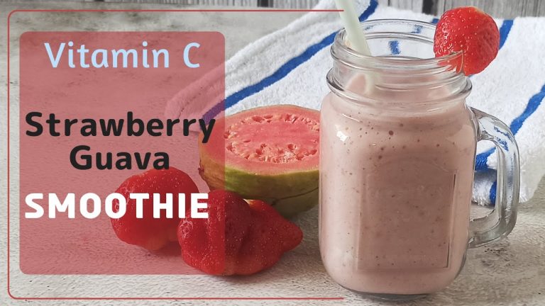 Healthy Strawberry Guava Smoothie Recipe | Refreshing Smoothie Recipes | Homemade