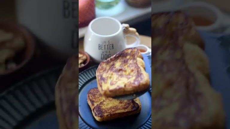 French Toast #asmr #breakfast #frenchtoast #morningroutine #easy #recipe #morning #bread #bacon #egg