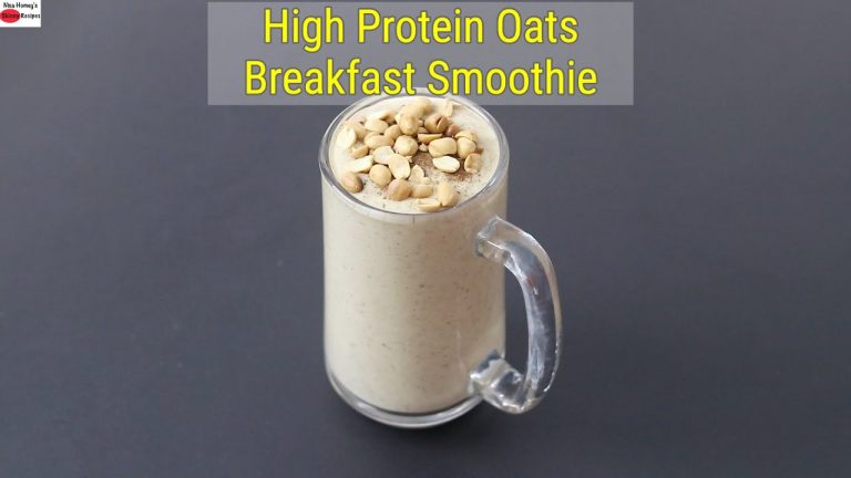 High Protein Oats Breakfast Smoothie – No Milk – No Sugar – Oats Smoothie For Weight Loss #shorts