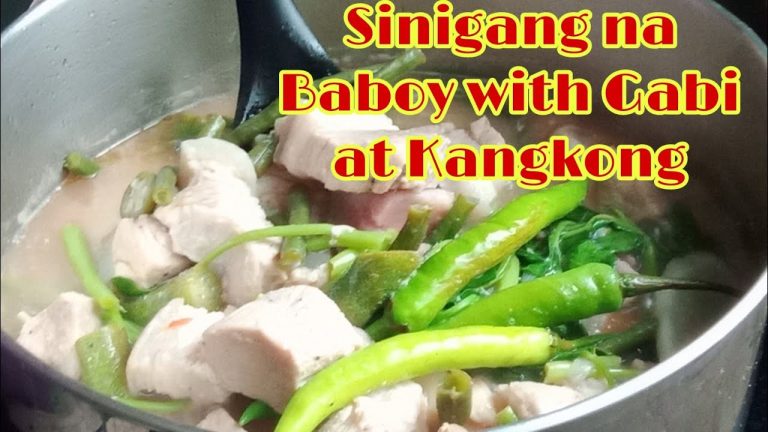 Sinigang na Baboy with Gabi at Kangkong Recipe | Killer Pork Sinigang | How to Cook Pork Sinigang