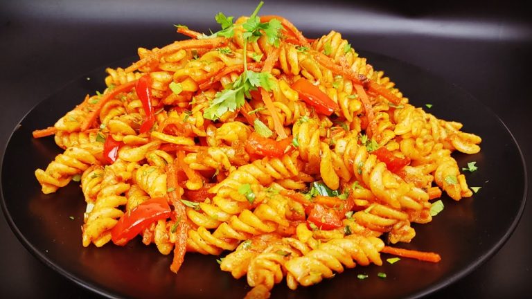 Pasta Recipe with Homemade Pasta Sauce, How to Cook Pasta with Spicy Sauce, Spicy Pasta Sauce Recipe