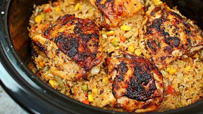 Slow Cooker Chicken and Rice Recipe – How to make Chicken and Rice in the Slow Cooker