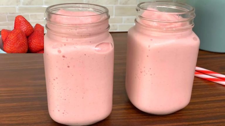 Frozen Strawberry Banana Smoothie Recipe | Iced Smoothie Recipe | All Things Fab