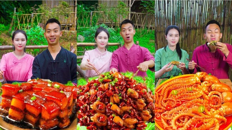 Lobster Spicy Clam Seafood Recipes🦞  Mukbang Eating Challenge   Village Food Outdoor Cooking