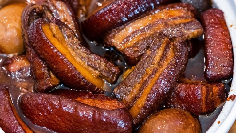 Taiwanese Braised Pork Belly Kong Rou Recipe