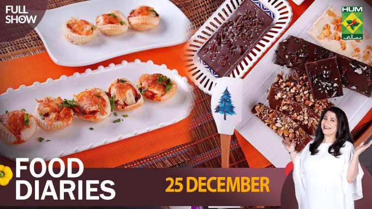 Food Diaries – 25 Dec 2022 – Recipes: Chocolate Bars, Puff Bites & Bread Pudding – Zarnak Sidhwa