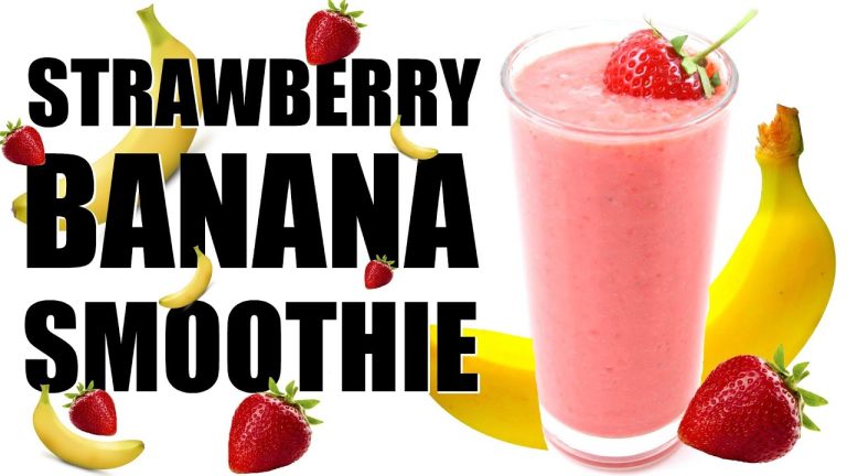 STRAWBERRY BANANA SMOOTHIE RECIPE | Healthy Smoothies #5