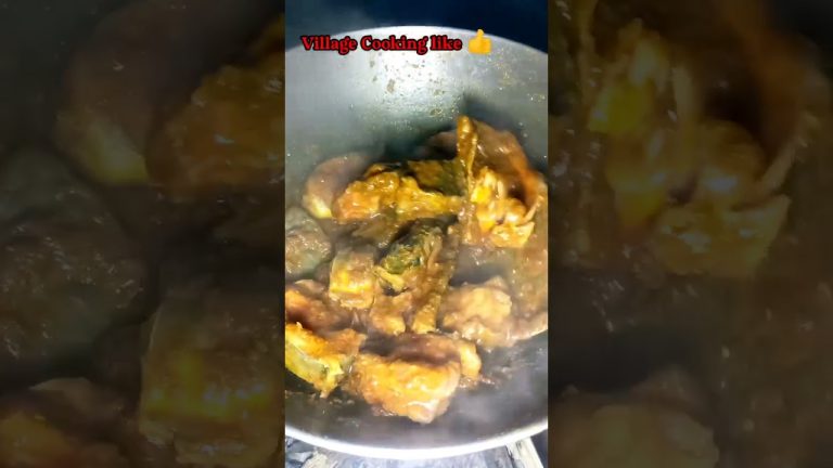 Village Style chicken Recipe in India 🙂Village cooking life Deshi Cooking  #shorts #chicken #cooking