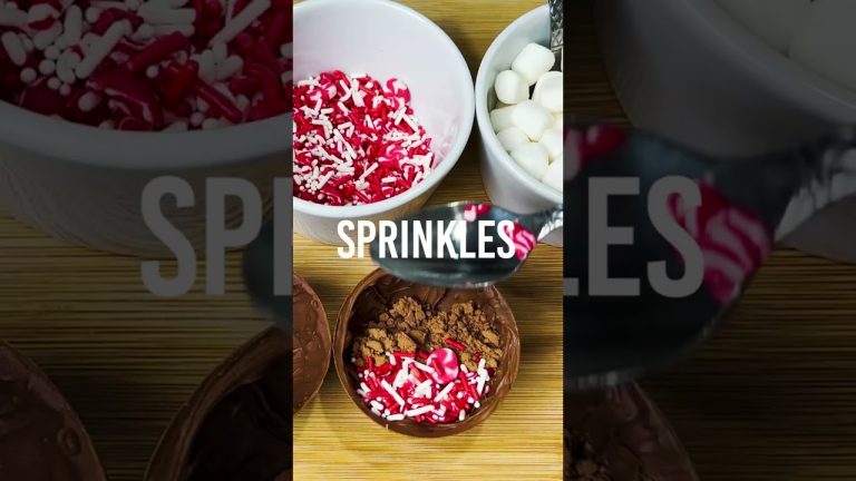 Hot Cocoa Bombs! New Year's recipe! Dessert in 5 minutes!