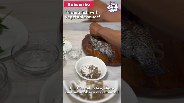 DELICIOUS TILAPIA FISH WITH VEGETABLE SAUCE | Chi Styles | #nigeria #food #recipe #tilapiafish