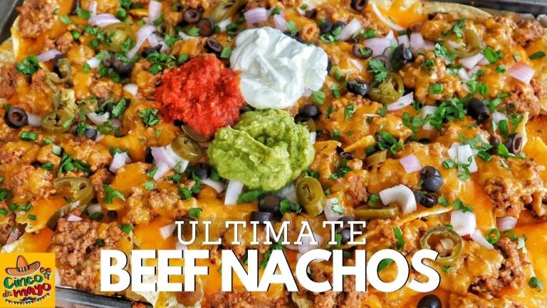 ULTIMATE Beef Nachos Recipe Mexican