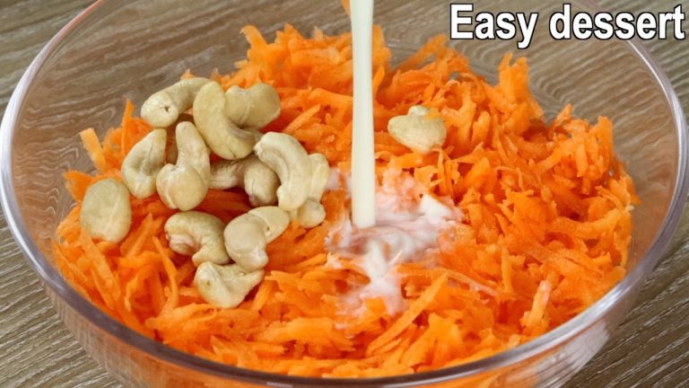 Easy & Delicious Dessert recipe with Carrot