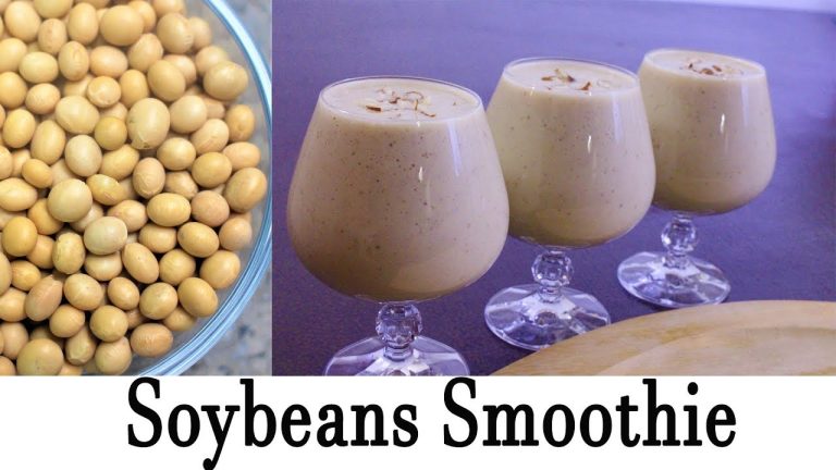 How to make soybean smoothie(juice) from scratch || Soybeans smoothie recipe