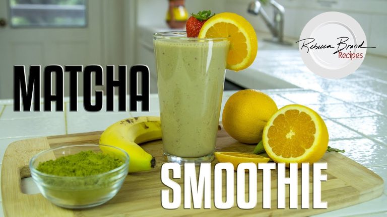 Strawberry Banana Matcha Smoothie Recipe