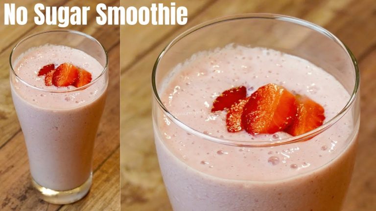 ബ്രേക്‌ഫാസ്റ് സ്മൂത്തി തയ്യാറാക്കാം | Easy 3 ingredients Banana – Strawberry Smoothie Recipe