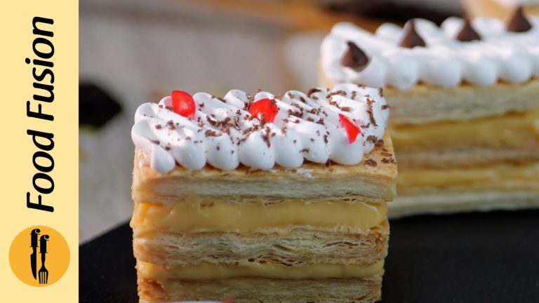 French Mille-Feuille Dessert Recipe by Food Fusion