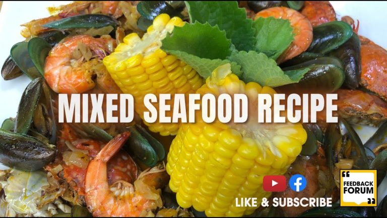 MIXED SEAFOOD RECIPE | BUTTER, GARLIC, SPRITE