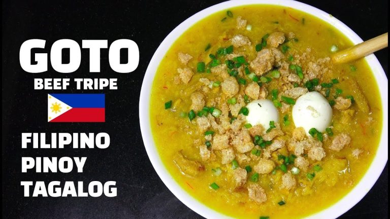 Goto – Beef Tripe – Pinoy Recipes – Congee – Tagalog Recipes