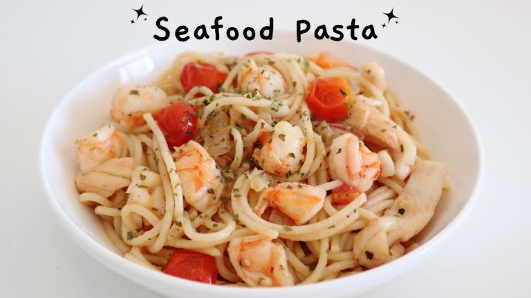 JAPANESE SEAFOOD PASTA RECIPE | READY IN 15 MINUTES!