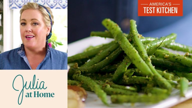 How to Make Green Beans with Cilantro-Walnut Sauce | Julia at Home