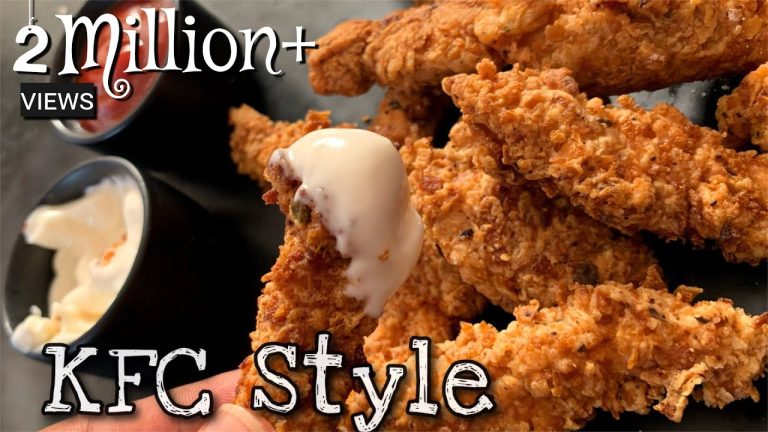 KFC style Fried Chicken Recipe | Chicken Strips | Chicken Fingers | Spicy Crispy Chicken Strips
