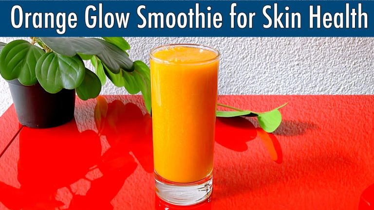 Orange Glow Smoothie for Natural Skin Glow | Healthy Smoothie Recipe