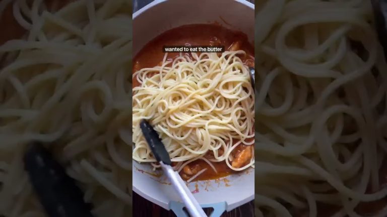 butter chicken spaghetti