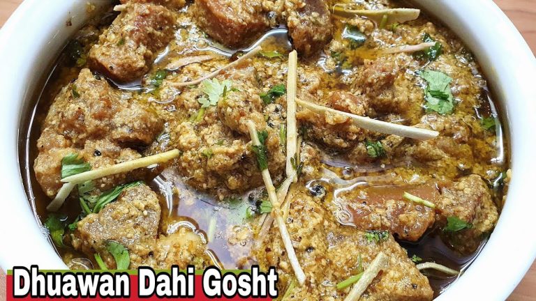 Dhuawan Dahi Gosht recipe 🔥Desi Ghee Dhahi smokey Gosht ❤️ Unique and very delicious 💞 Must try 👌