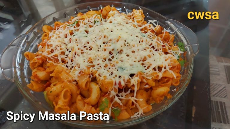 Spicy Masala Pasta Recipe | Homemade Spicy Pasta Sauce | Indian Style Hot & Spicy Pasta