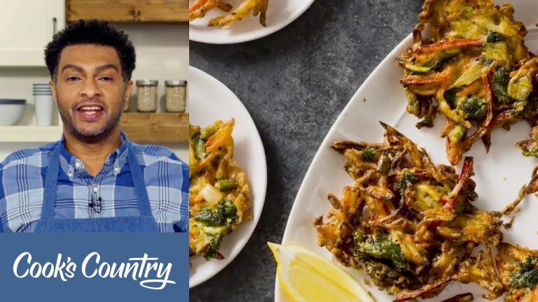 How to Make Popcorn Chicken and Crispy Vegetable Fritters