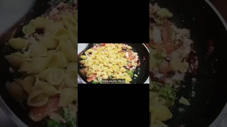 How to Make Restaurant Style Snail Pasta  Recipe||Shaped Pasta Recipe