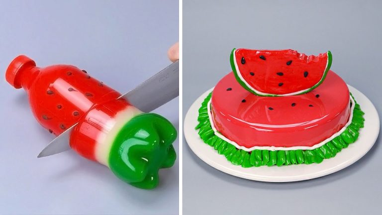 So Yummy Watermelon Cake Tutorials | Easy Fruit Dessert Recipes | Beautiful Cake Decorating Ideas