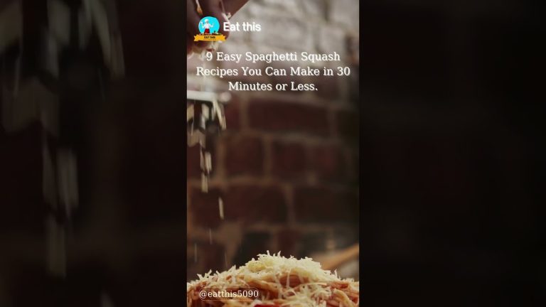 Easy Spaghetti Squash Recipes You Can Make in 30 Minutes or Less | Eat this