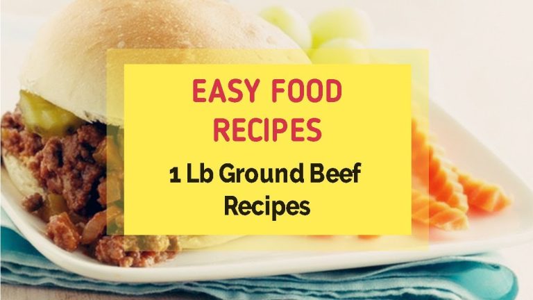 1 Lb Ground Beef Recipes