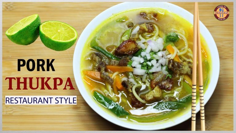 PORK THUKPA RESTAURANT STYLE | पोर्क थुक्पा बनाउने एक्दमै सरल तरिका | PORK NOODLE SOUP