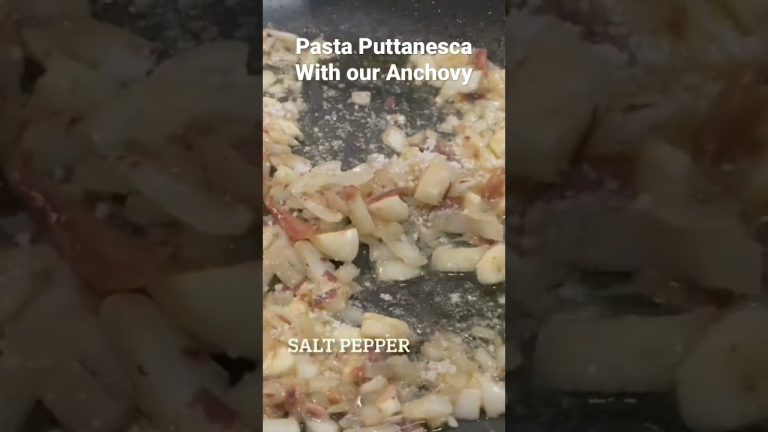 Easy Pasta Puttanesca with Anchovy Tuyo #pastarecipe #italianpasta #puttanesca