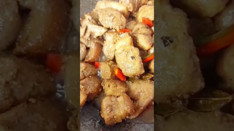 ANONG ULAM MO??? CRAVING FOR SPICY PORK ADOBO WITH CHICKEN LIVER FILIPINO RECIPE
